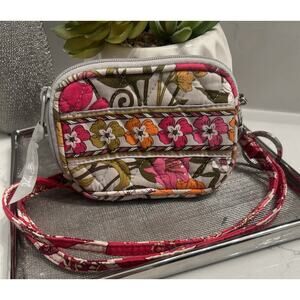 Vera Bradley "Tea Garden" Small Zip Wristlet (Retired Pattern)